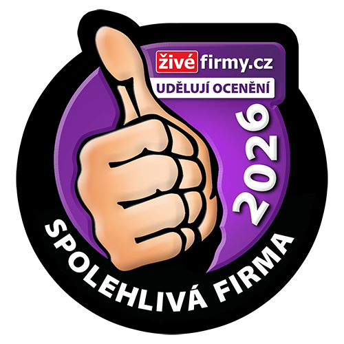 Ocenění Spolehlivá firma 2026 – ověřit na Živéfirmy.cz